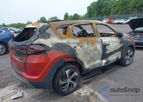 2017 Hyundai Tucson Limited из США, поврежденный, VIN KM8J3CA2XHU306510